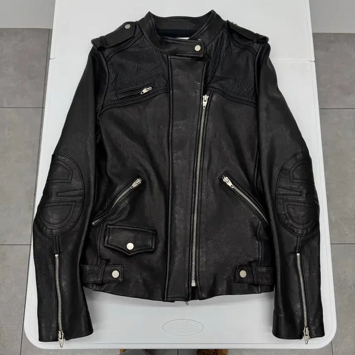 [BUNJANG] Sandro Lambskin Leather Jacket / 산드로 양가죽 자켓