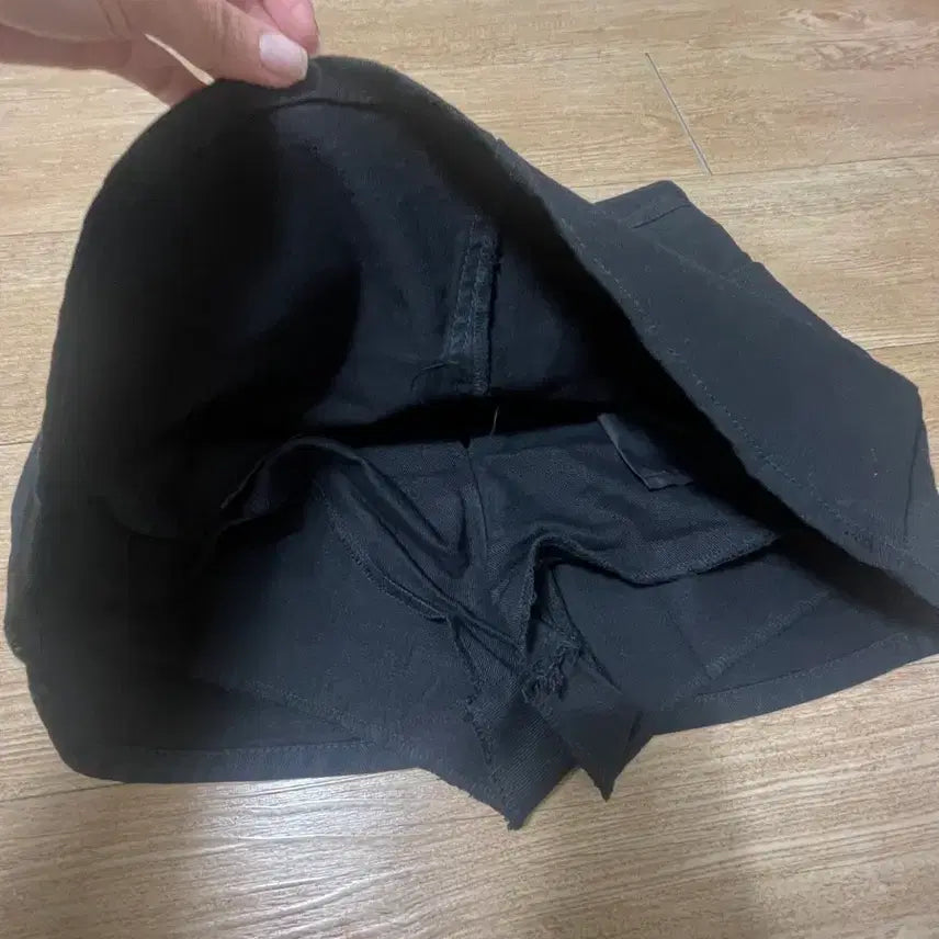 [BUNJANG] Black Cotton A-Line Skirt / 블랙 코튼 스커트