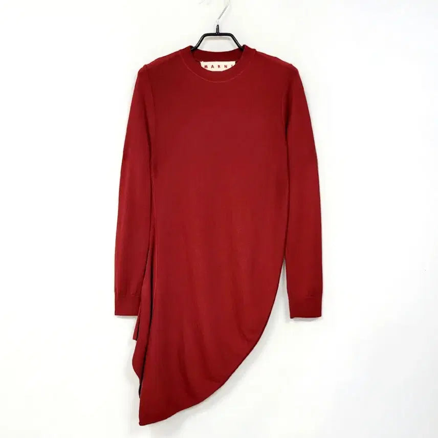[BUNJANG] Marni Asymmetric Wool Blend Dress / 마르니 어시매트릭 모100% 매장판 Y935