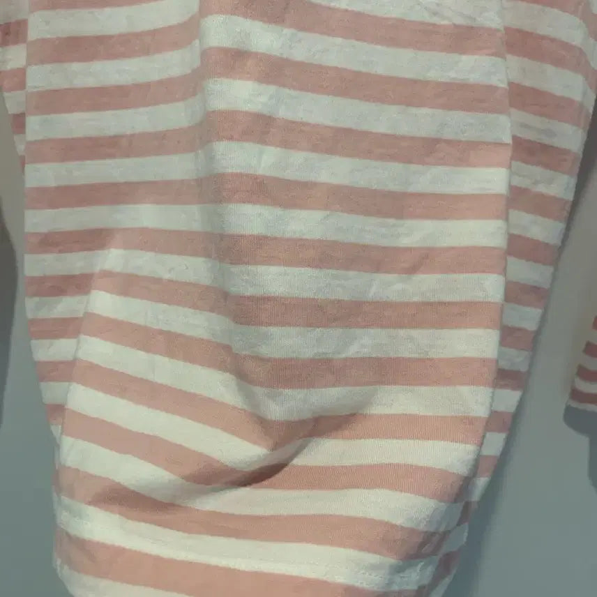 [BUNJANG] Lacoste Pink Stripe Long Sleeve T-shirt / 여성 라코스테 스트라이프 핑크 티셔츠 34