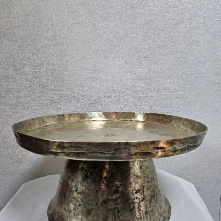[BUNJANG] Joseon Dynasty Bangjja Brass Tableware Soban / 놋상완전방짜 놋소반 조선시대 빙짜유기소반입니다