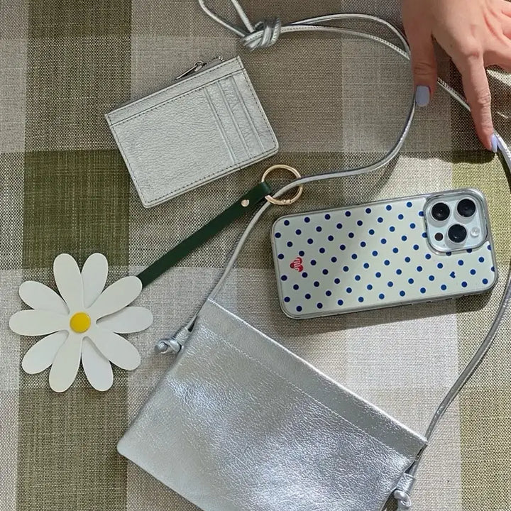 [BUNJANG] Daisy Leather Keyring (Ivory) / 새상품) 데이지 레더 키링!! 끈은 그린, 사이즈커요