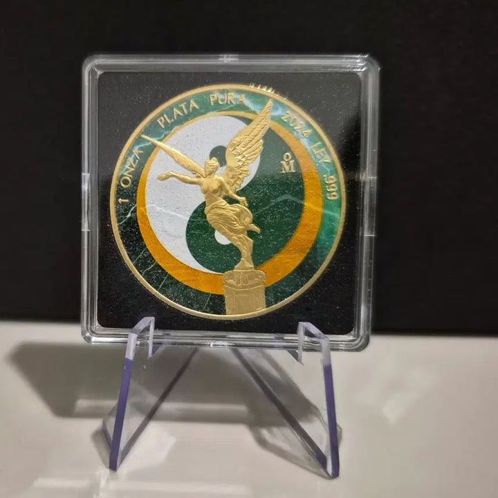 [BUNJANG] Libertad Sun and Moon (Green) 1 oz Silver Coin / 500개한정판) 리버타드 해와달(그린) 1온스 은화