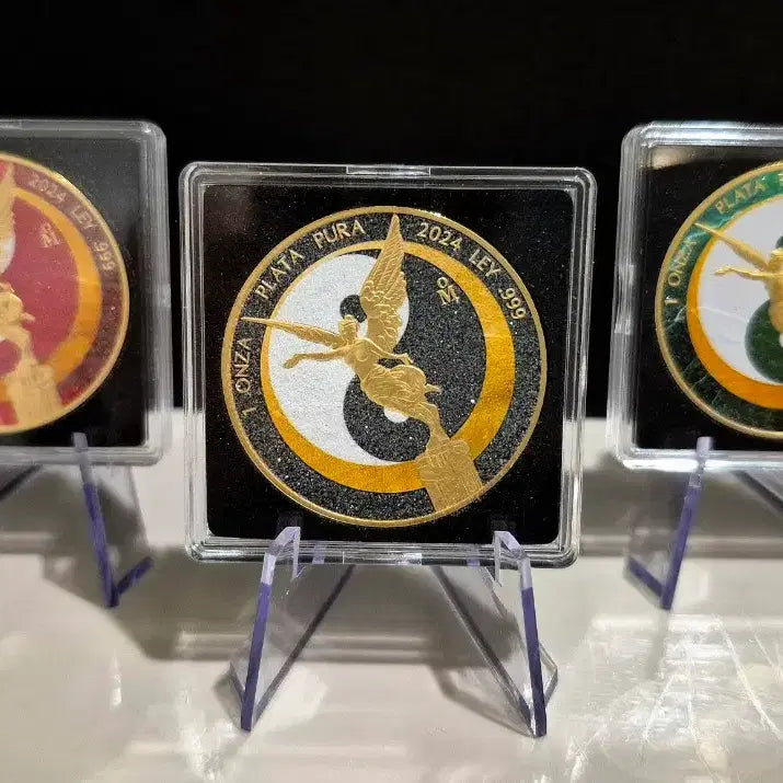 [BUNJANG] Libertad Sun and Moon (Green) 1 oz Silver Coin / 500개한정판) 리버타드 해와달(그린) 1온스 은화