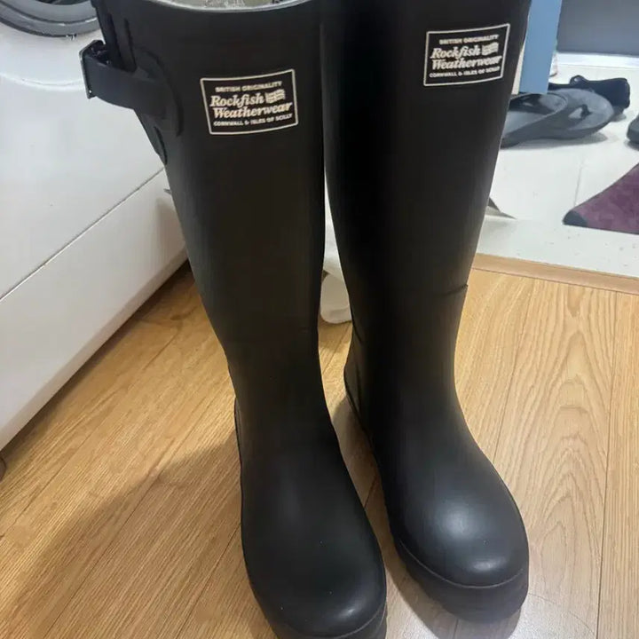 [BUNJANG] Rockfish Black Rain Boots / 락피쉬 레인부츠