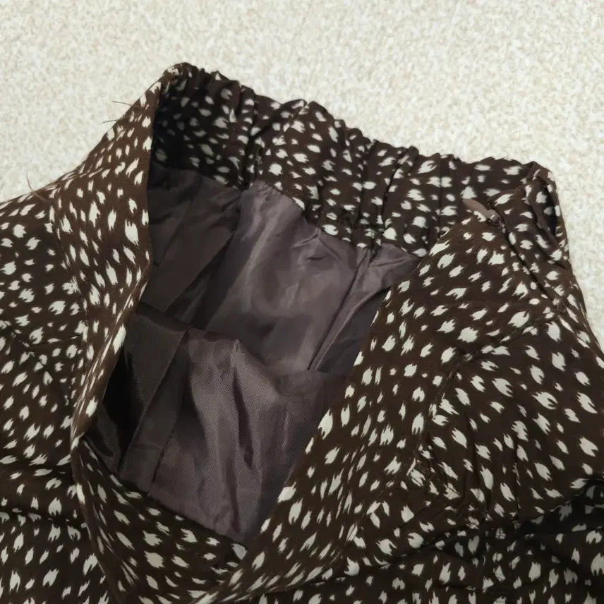 [BUNJANG] Vintage Patterned Shirred Long Skirt / (F)여성 빈티지 패턴 셔링 롱 스커트 A라인 뒷밴딩 W3086