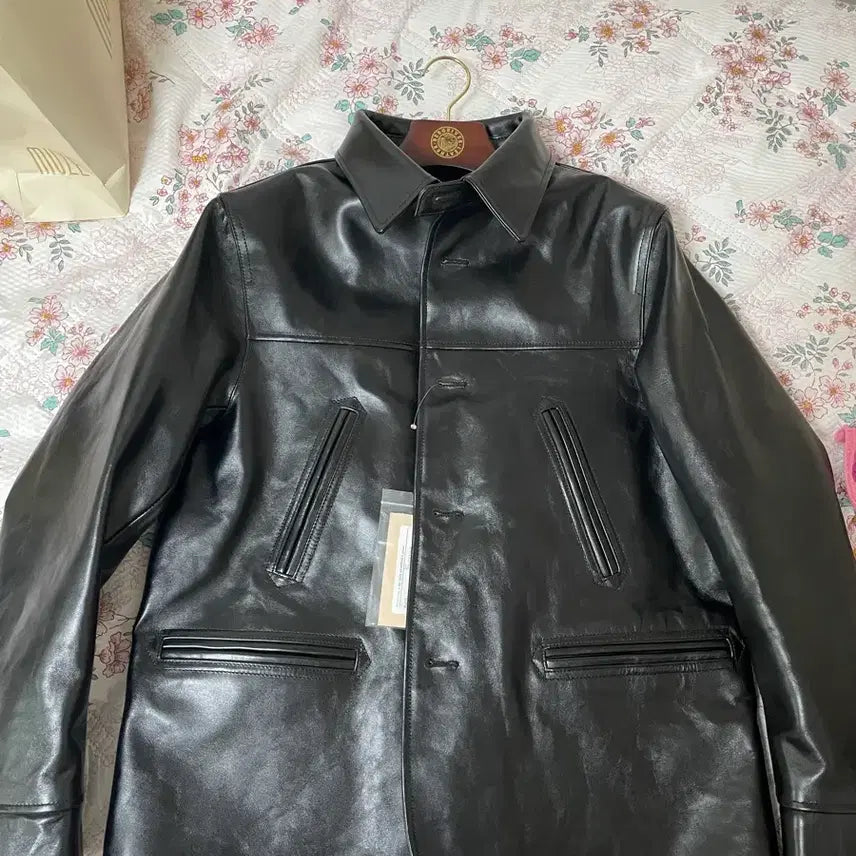 [BUNJANG] Bergriver Malgajuk Leather Car Coat / 버그리버 bergriver 말가죽 카코트 42