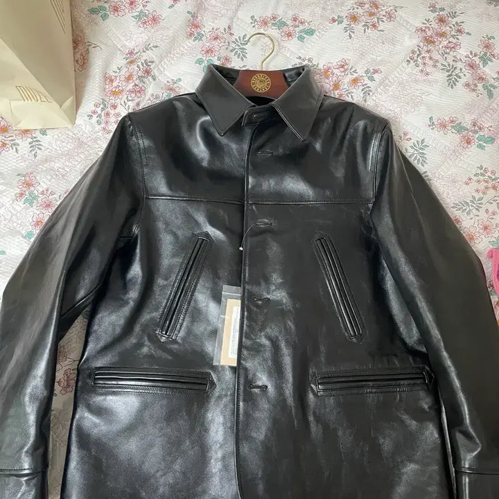 [BUNJANG] Bergriver Malgajuk Leather Car Coat / 버그리버 bergriver 말가죽 카코트 42