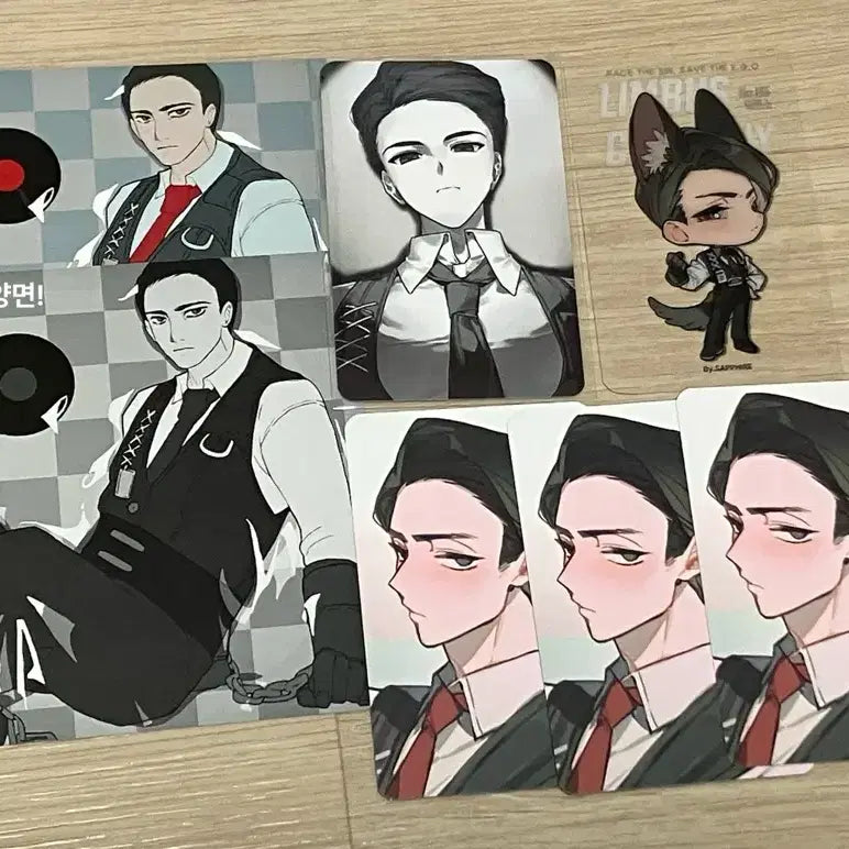 [BUNJANG] Limbus Company Meursault Unofficial Merchandise Photocard Postcard Bundle Set / 림버스컴퍼니 림컴 림버스 뫼르소 비공식 지류 포토카드 엽서 포카