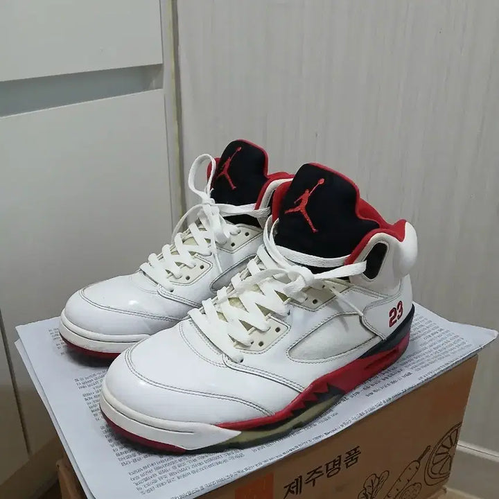[BUNJANG] Nike Air Jordan 5 Fire Red Basketball Shoes / 나이키 에어 조던 5 파이어 레드 서태웅 280mm