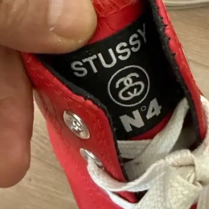 [BUNJANG] Stussy Converse Chuck Taylor Leather High Top Sneakers / 스투시 x 컨버스  척테일러 레더 하이