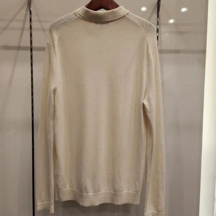 [BUNJANG] DKNY Mock Neck Long Sleeve Polo Shirt / DKNY 모긴팔 카라티 100