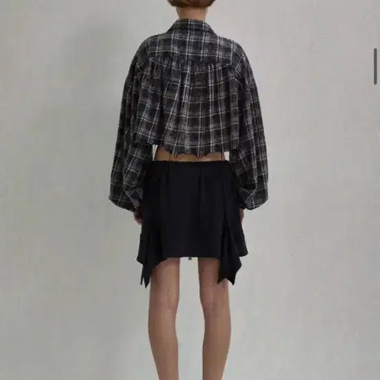 [BUNJANG] SEO Washed Check Shirring Shirt / 에스이오 워시드 체크 셔링 셔츠