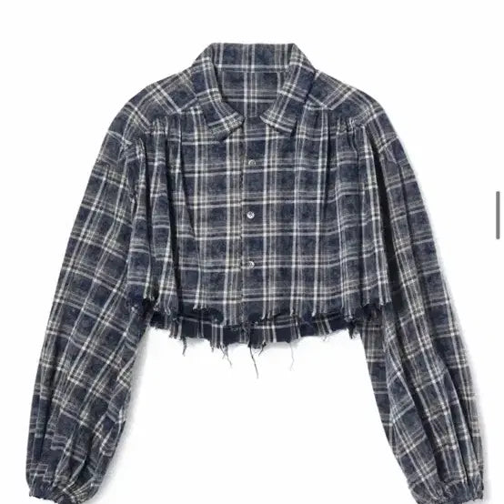[BUNJANG] SEO Washed Check Shirring Shirt / 에스이오 워시드 체크 셔링 셔츠
