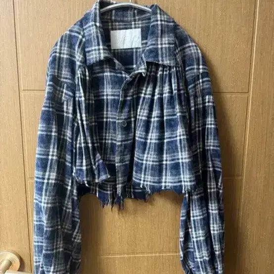 [BUNJANG] SEO Washed Check Shirring Shirt / 에스이오 워시드 체크 셔링 셔츠