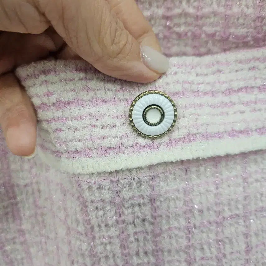 [BUNJANG] SJYP Pink Tweed Vest - Size M / 한섬 SJYP 핑크 트위드 베스트예요 M사이즈