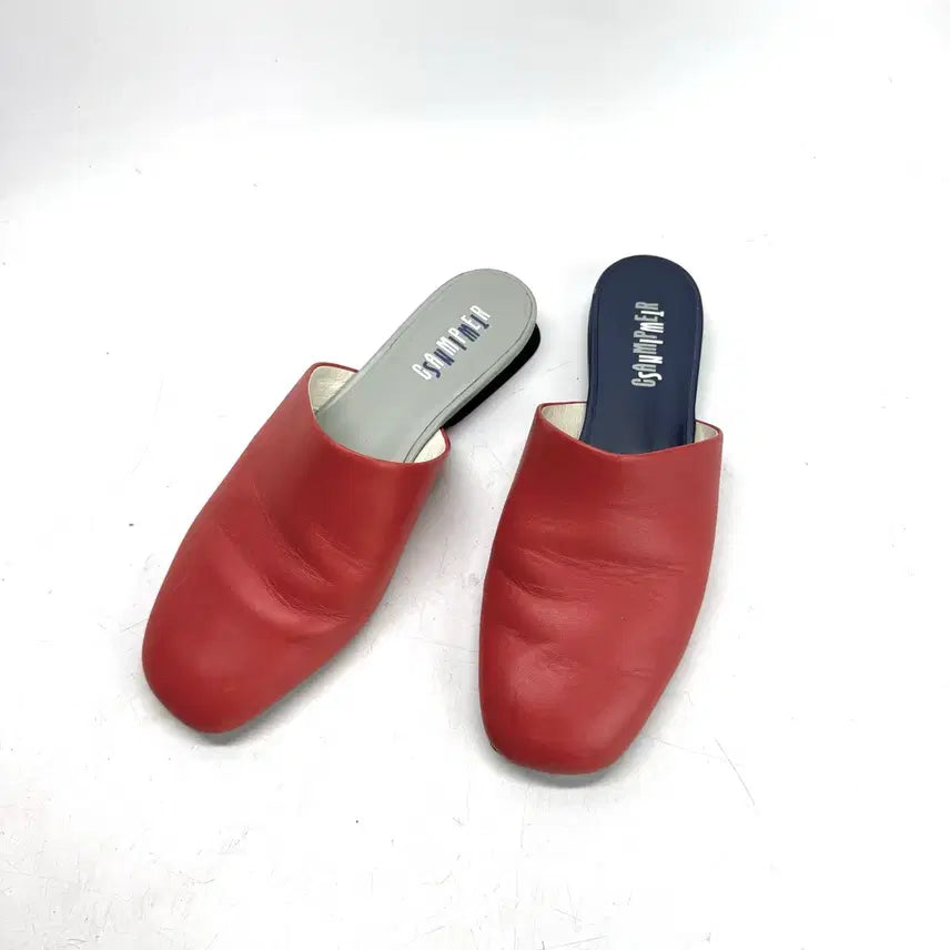 [BUNJANG] Camper Twins Red Mule Slippers / 235) Camper 캠퍼 트윈스 레드 뮬 슬리퍼