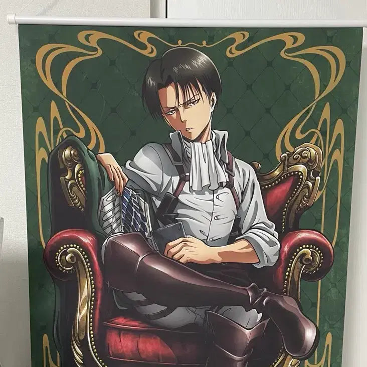 [BUNJANG] Attack on Titan Levi Tapestry Scroll / 진격의 거인 리바이 태피스트리 족자봉