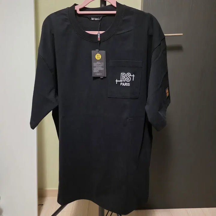 [BUNJANG] Raf Simons RS Logo Black T-shirt / 라프시몬스 포켓 반팔티 블랙 100사이즈