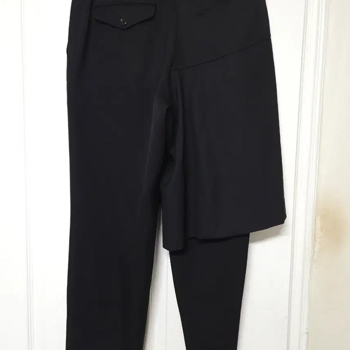 [BUNJANG] Comme des Garcons Black Skirt Pants / 꼼데가르송 블랙 랩 스커트 팬츠