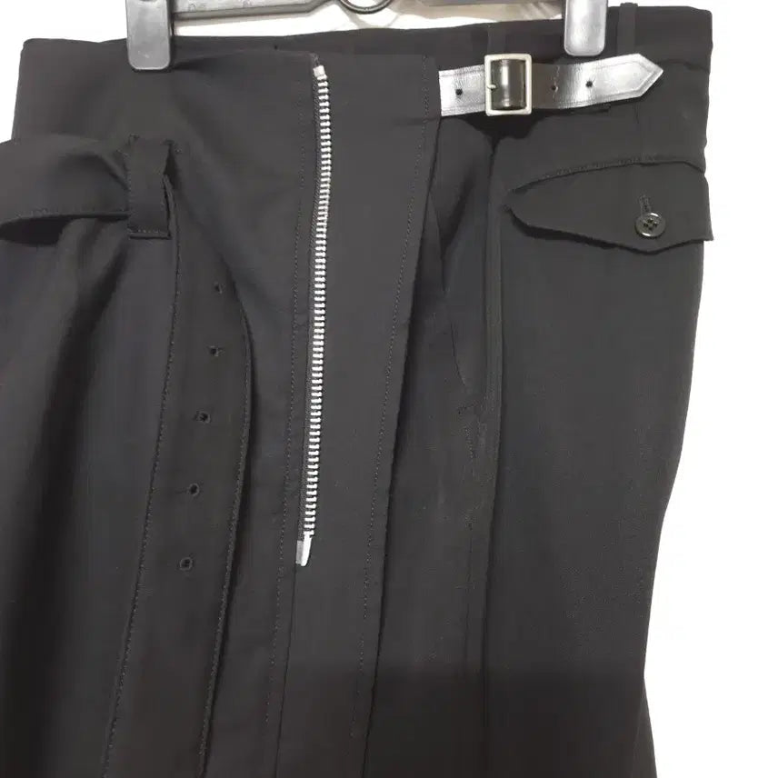 [BUNJANG] Comme des Garcons Black Skirt Pants / 꼼데가르송 블랙 랩 스커트 팬츠