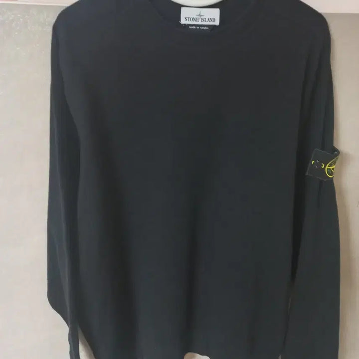 [SOLD OUT] 스톤아일랜드 블랙  크루넥 니트 맨투맨 100~105