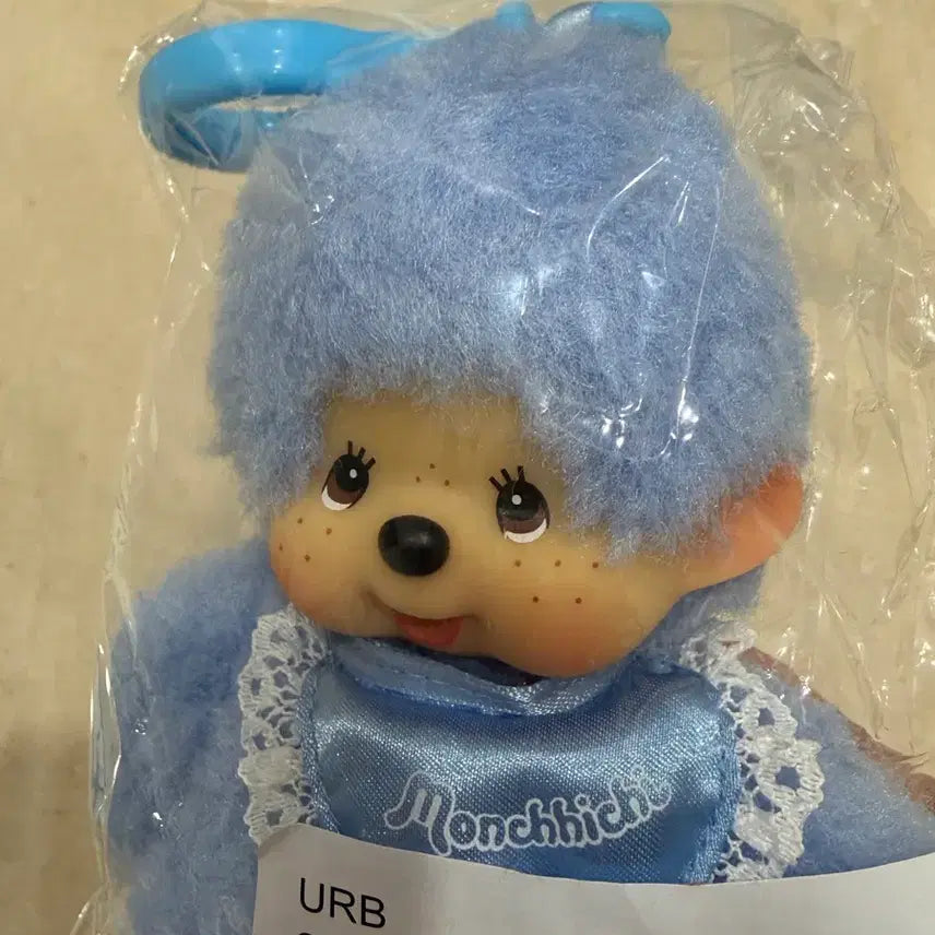 [BUNJANG] Monchhichi Silk Lace Blue Keychain (Sealed) / 미개봉) 몬치치 실크 레이스 블루 키링