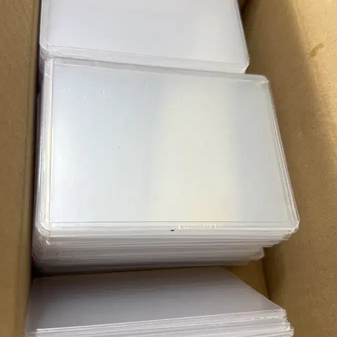 [BUNJANG] Card Toploader Protector (100+ Count) - Clear Photocard &amp; Game Card Sleeve / 100장이상 탑로더 카드프로텍터 투명 포커 포카 포토카드 게임