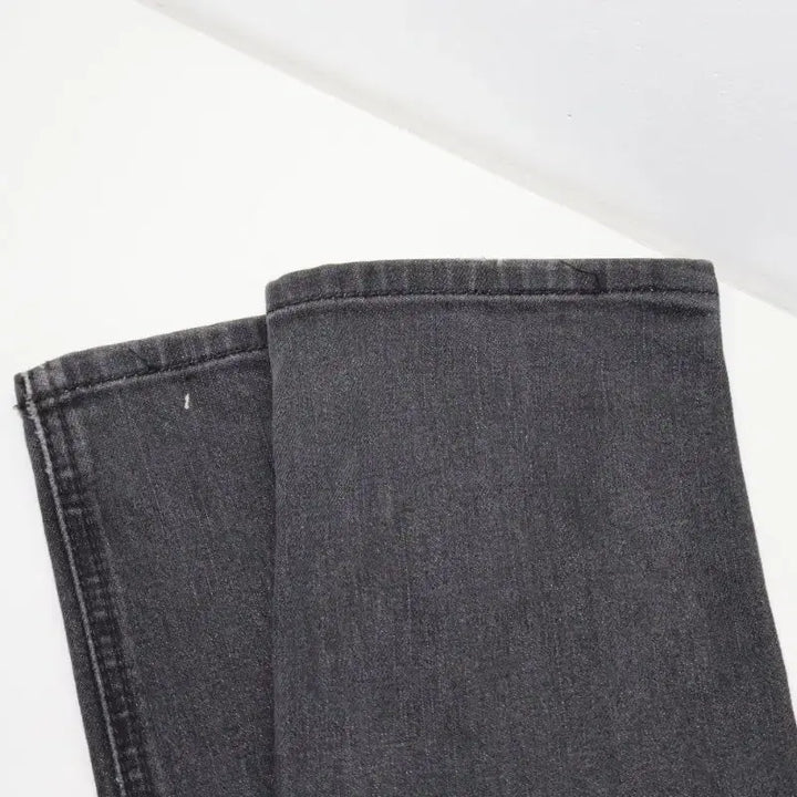 [BUNJANG] POLEHAM Black Denim Basic Fit Pants / 폴햄 흑청