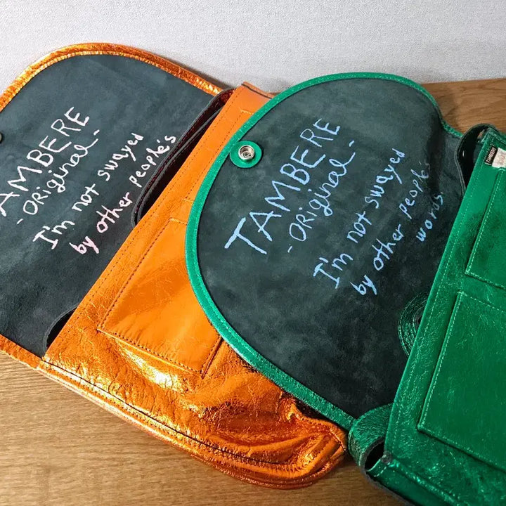 [BUNJANG] TamBale Baiouut Glitter Crossbody Bag Orange &amp; Green Set / 탐베레 바이우트 글리터백 오렌지, 그린 일괄