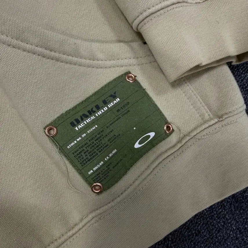 [BUNJANG] Oakley Archive Beige Hoodie Jacket / 오클리 아카이브 베이지 후드집업