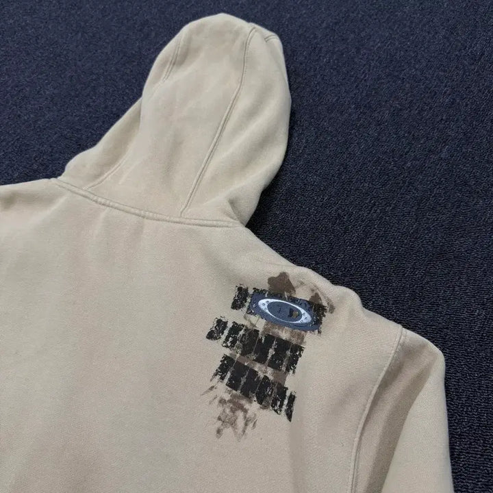[BUNJANG] Oakley Archive Beige Hoodie Jacket / 오클리 아카이브 베이지 후드집업