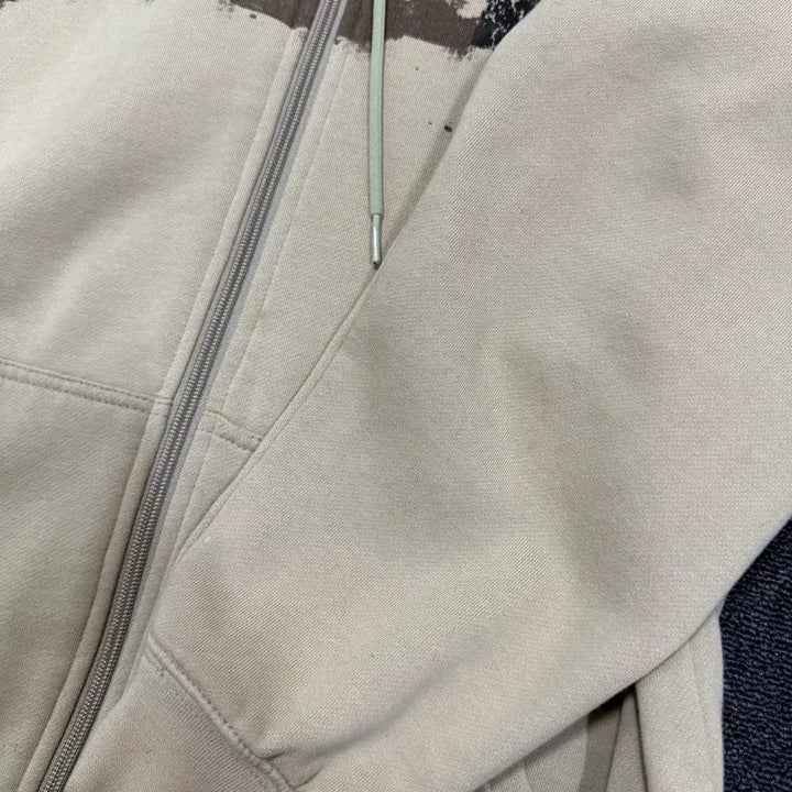 [BUNJANG] Oakley Archive Beige Hoodie Jacket / 오클리 아카이브 베이지 후드집업