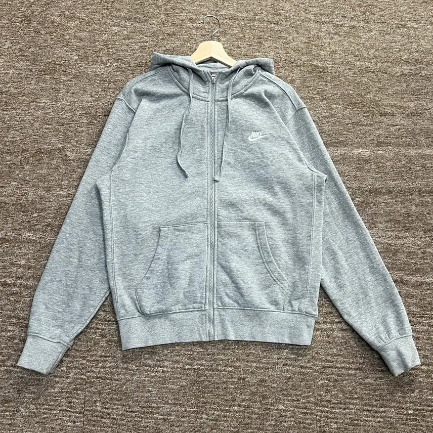 [BUNJANG] Nike Grey Hooded Zip-Up Sweatshirt - Medium / 나이키 그레이 후드집업 M