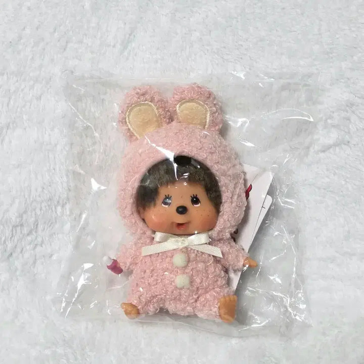 [BUNJANG] Bunny Monchhichi Big Head Keychain / 바니 몬치치 빅헤드 대두 ss 키링 키체인