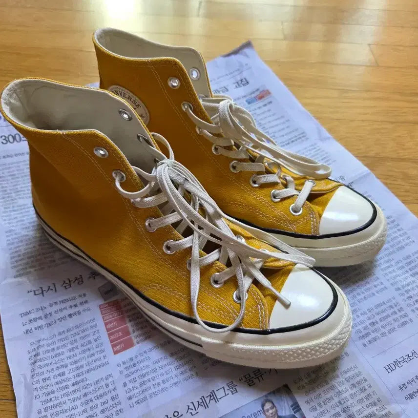 [BUNJANG] Converse Chuck 70 High Sunflower Sneakers / 컨버스 척70 하이 썬플라워 290 / 162054C