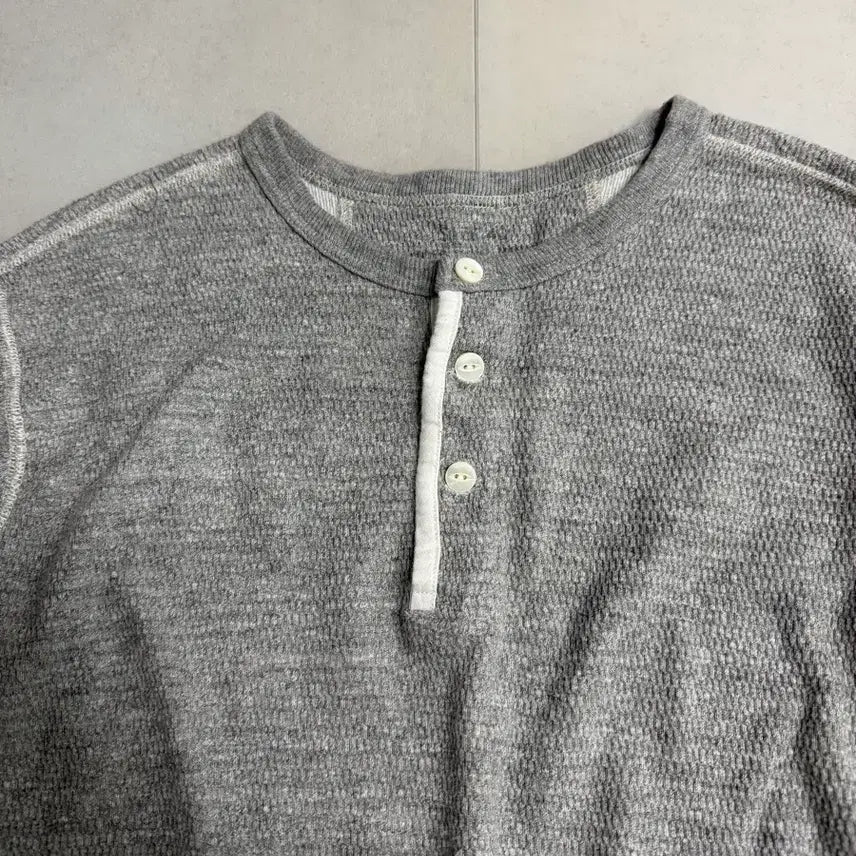 [SOLD OUT] 피그벨 헨리넥 긴팔 티셔츠 그레이 3사이즈