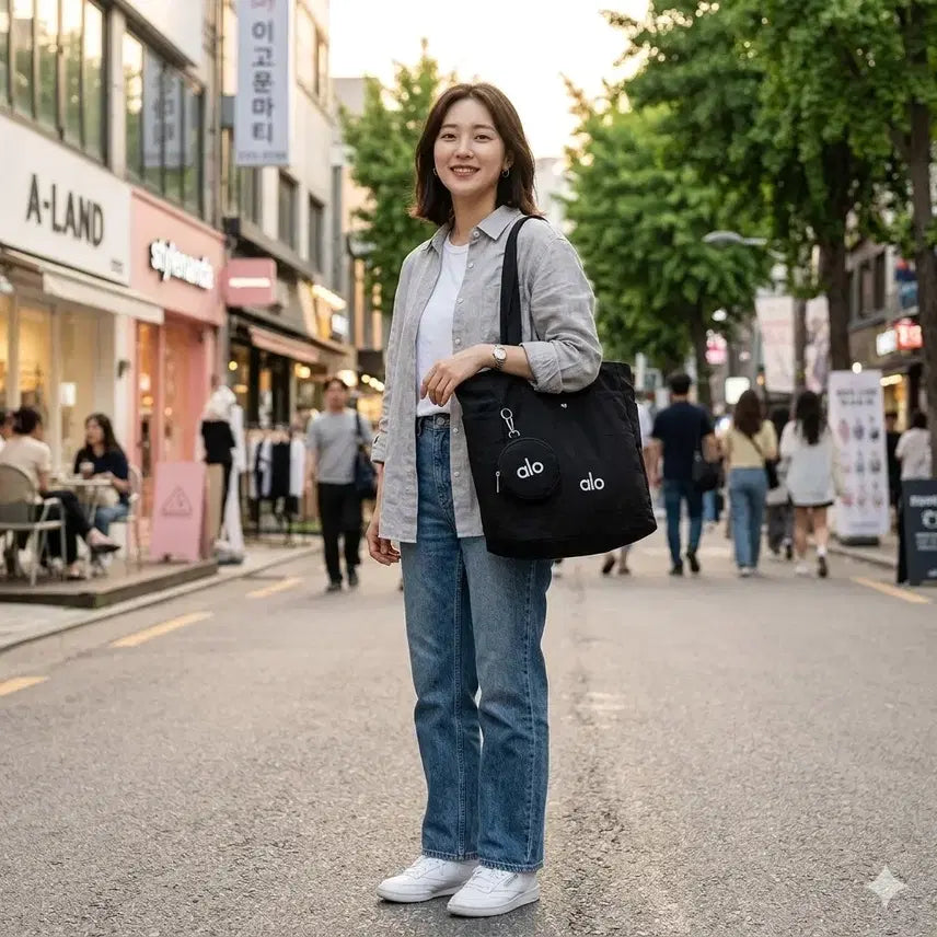 [BUNJANG] alo Canvas Eco Bag / alo 알로 인기 숄더백
