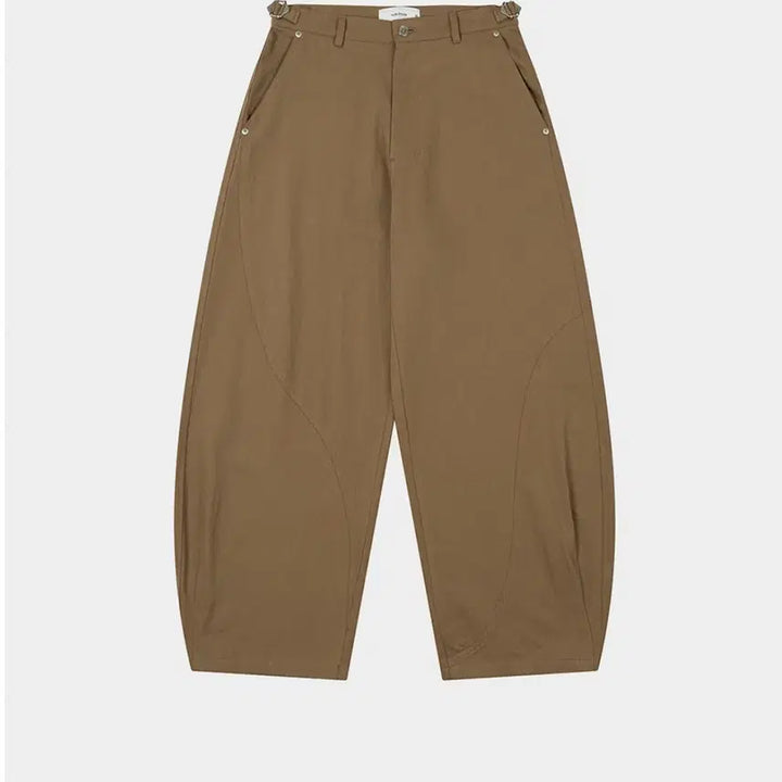 [BUNJANG] Waveyness Oblique Curved Chino Pants 2.0 - Sand Camel / (3사이즈)웨이비니스 오블리크 커브드 치노팬츠 2.0- 샌드카멜