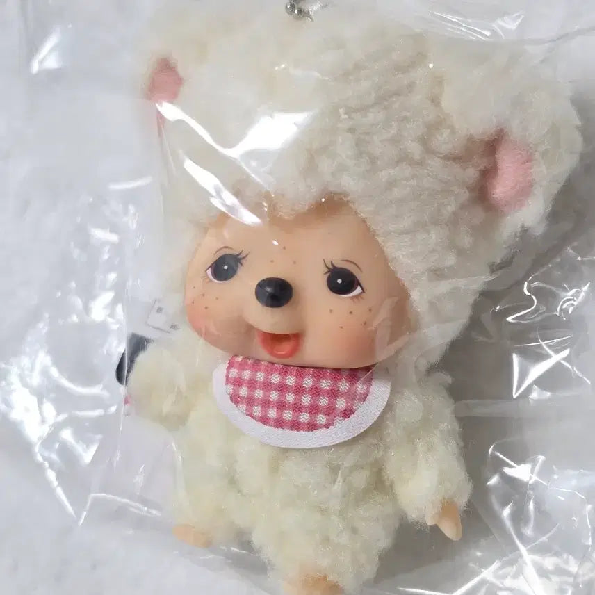 [BUNJANG] Monchhichi Chamu Big Head Keychain / 몬치치 챠무 빅헤드 대두 ss 키링 키체인