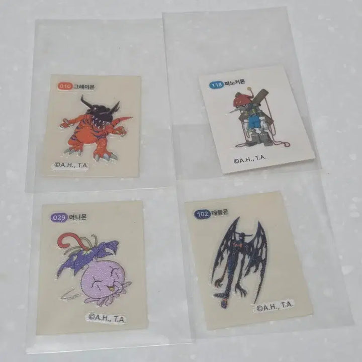 [SOLD OUT] 디지몬어드벤쳐 띠부씰 4개 일괄