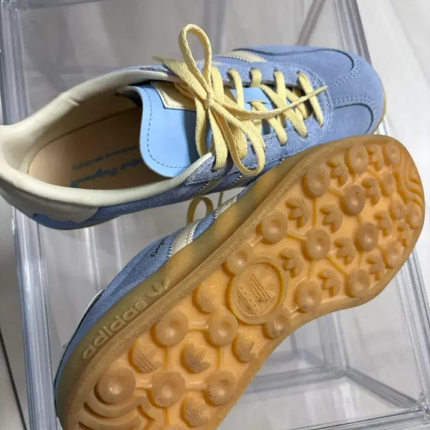 [BUNJANG] Adidas Gazelle Indoor Beige Sky Blue Sneakers / 아디다스 가젤 인도어베이지 스카이블루