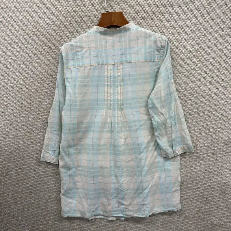 [BUNJANG] GAP Vintage Check 3/4 Sleeve Shirt - Size S / 갭 GAP 빈티지 체크 7부 셔츠 S A09613