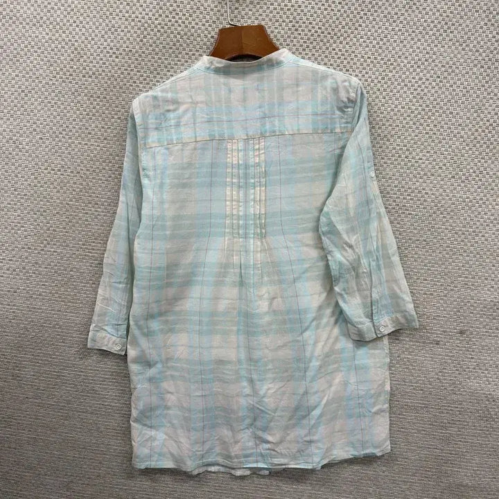 [BUNJANG] GAP Vintage Check 3/4 Sleeve Shirt - Size S / 갭 GAP 빈티지 체크 7부 셔츠 S A09613
