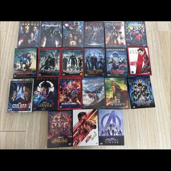 [BUNJANG] Marvel Avengers Infinity Saga DVD Bundle Set / 마블 어밴져스 인피니티 사가 전 DVD 일괄 판매