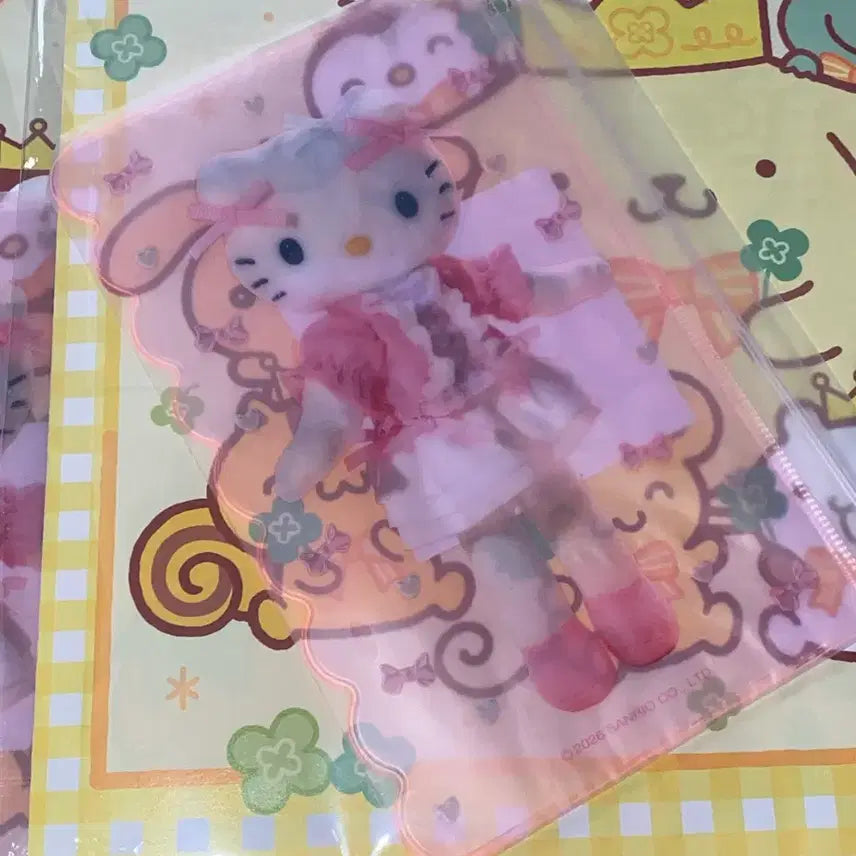 [BUNJANG] Ichigo Shimbun April Issue Appendix No. 1 Hello Kitty Pouch / 산리오 이치고 신문 4월호 부록 1번 헬로키티 롱다리 파우치 다꾸