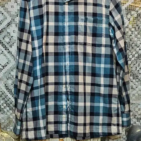 [BUNJANG] Daks Check Long Sleeve Shirt / 닥스 체크 긴팔 셔츠