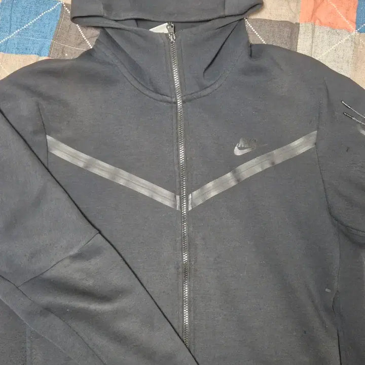 [BUNJANG] Nike NSW Tech Fleece Full-Zip Hoodie Black / 나이키 NSW 테크 플리스 풀집 후드 블랙
