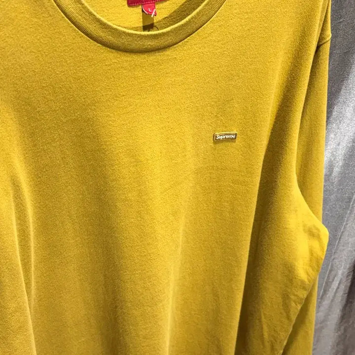 [BUNJANG] Supreme Mini Box Logo Mustard Long Sleeve T-shirt / L SUPREME 슈프림 미니 박스로고 머스타드 롱슬리브
