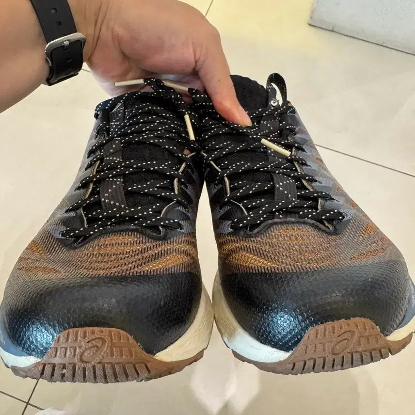 [BUNJANG] Asics FN-3S Anthracite Antique Gold Sneakers / Asics 28 FN-3S Anthracite Antique Gold